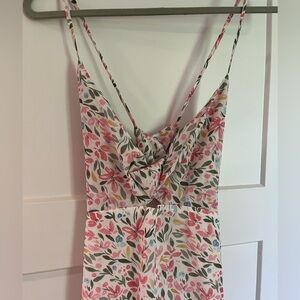 Floral Spaghetti Strap Dress